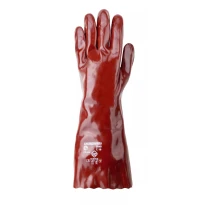 10 Paar - Arbeitshandschuhe Coverguard aus PVC Eurochem MO3640 Chemisches Risiko