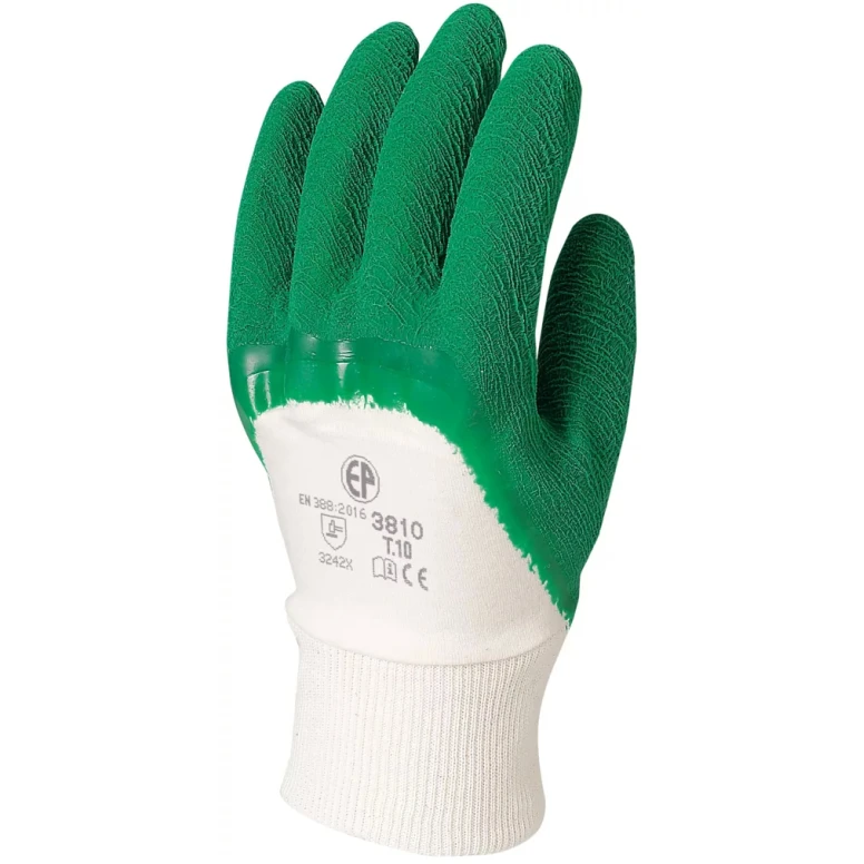 12 Paar - Arbeitshandschuhe Coverguard aus Latex Eurostrong MO3810 Mechanische Risiken