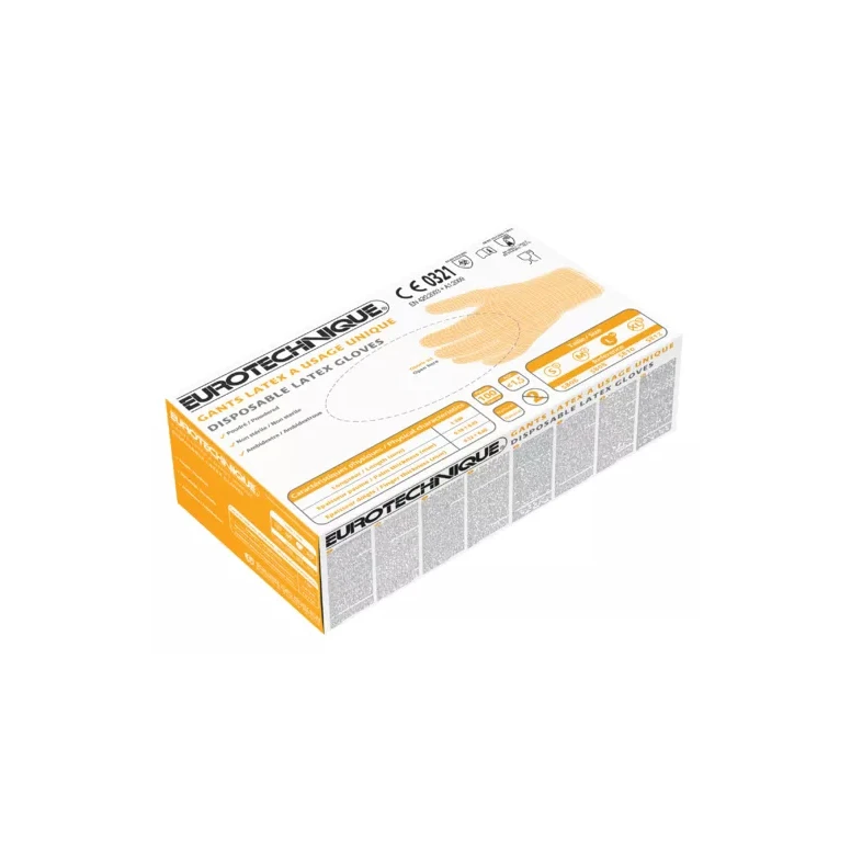 10 Packungen - Coverguard Arbeitshandschuhe aus Latex Euro-one MO5810 Einweg (100 Stück)