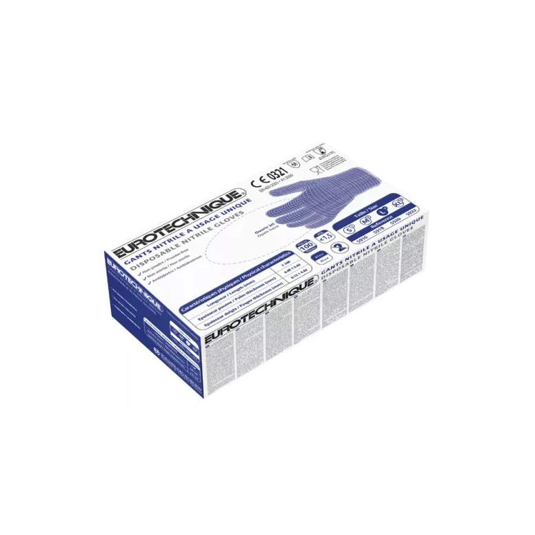 10 Packungen - Coverguard Arbeitshandschuhe aus Nitril Euro-one MO5920 Einweg (100 Stück)
