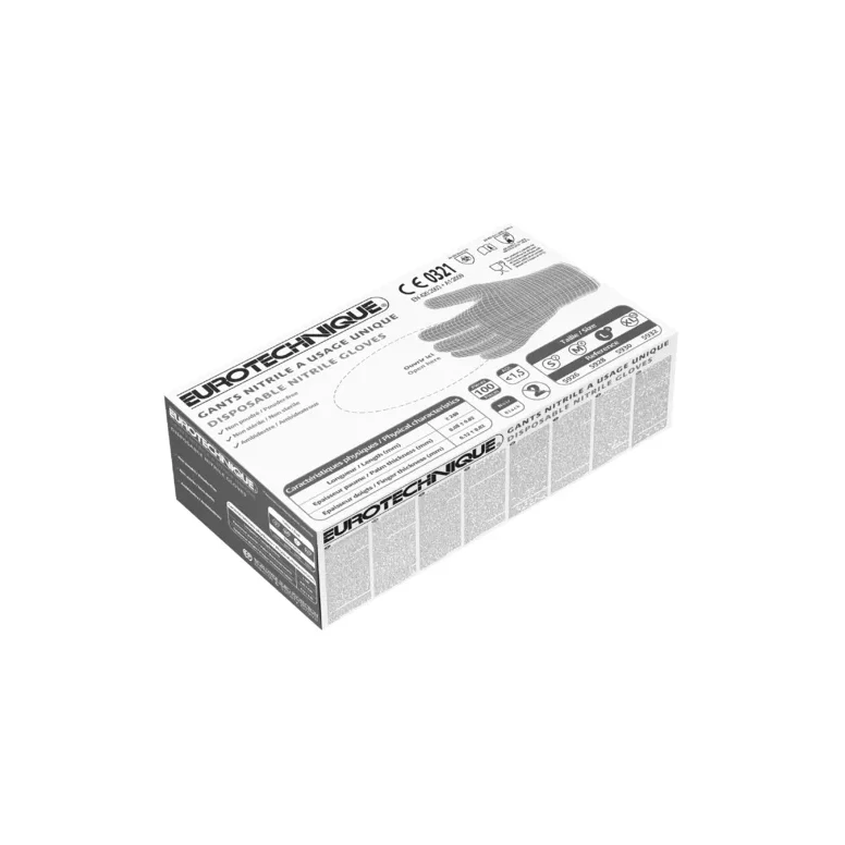 10 Packungen - Coverguard Arbeitshandschuhe aus Nitril Euro-one MO5930 Einweg (100 Stück)