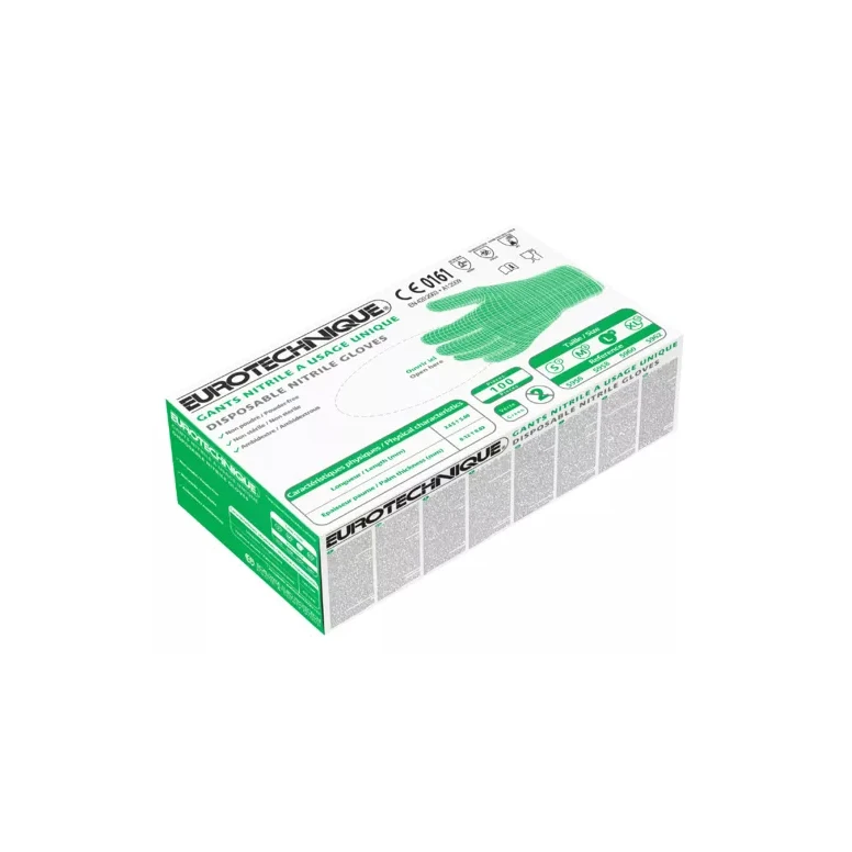 10 Packungen - Coverguard Arbeitshandschuhe aus Nitril Euro-one MO5960 Einweg (100 Stück)