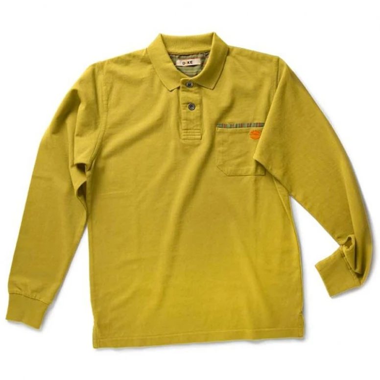 Arbeits Polo Dike 100% Baumwolle mit langen Ärmeln und Brusttasche 92122