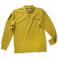 Arbeits Polo Dike 100% Baumwolle mit langen Ärmeln und Brusttasche 92122