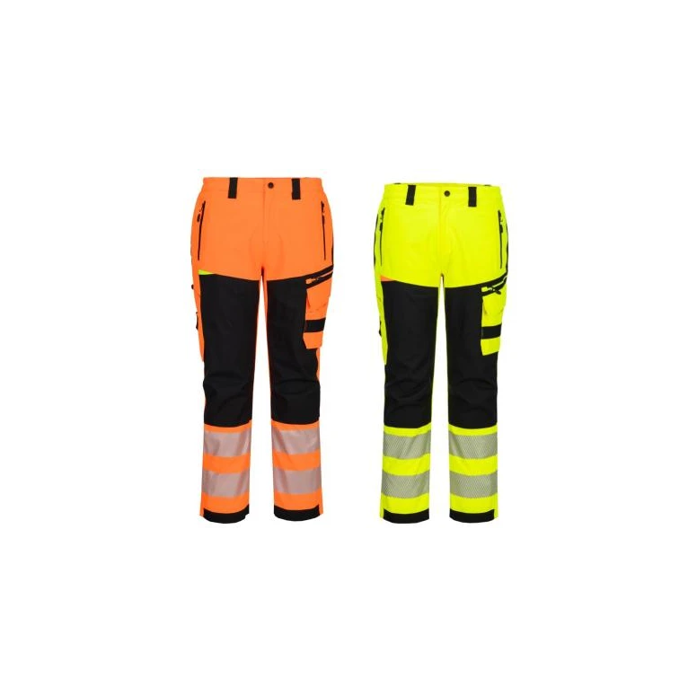 Portwest DX448 Warnschutz-Arbeitshose wasserdicht Multitaschen