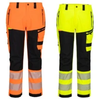 Portwest DX448 Warnschutz-Arbeitshose wasserdicht Multitaschen