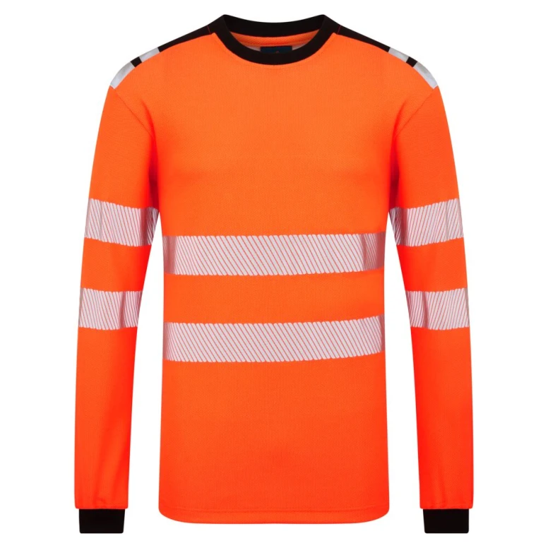 Portwest FR736 Arbeits-Shirt hohe Sichtbarkeit langarm flammhemmend
