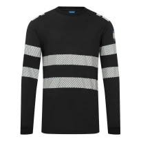 Portwest FR732 Arbeits-Shirt hohe Sichtbarkeit langarm flammhemmend 2