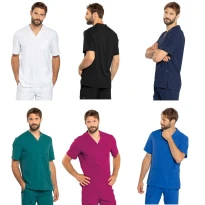 Arbeitskasack Herren Kurzarm Dr Blue Siggi Carter - 04CS1864
