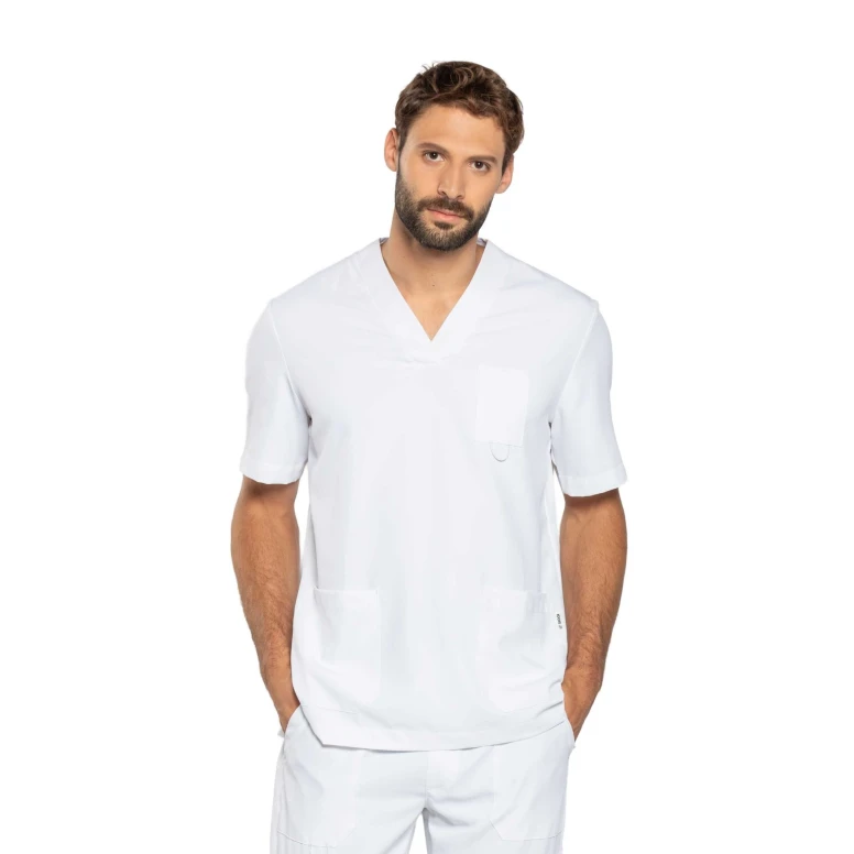 Arbeitskasack Herren Kurzarm Dr Blue Siggi Carter - 04CS1864