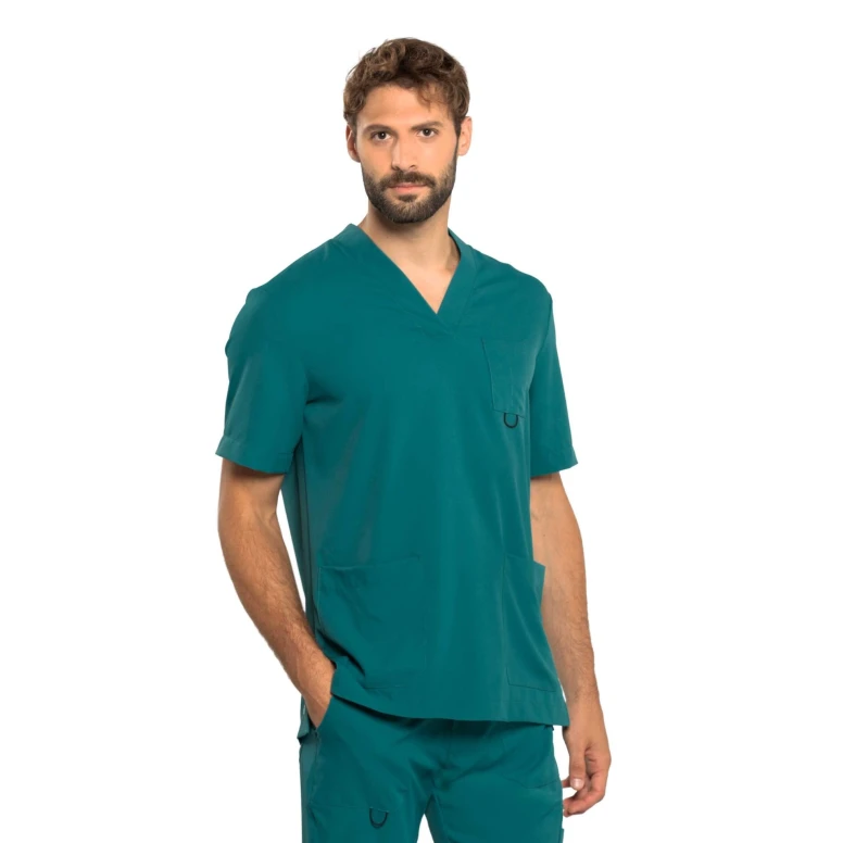 Arbeitskasack Herren Kurzarm Dr Blue Siggi Carter - 04CS1864