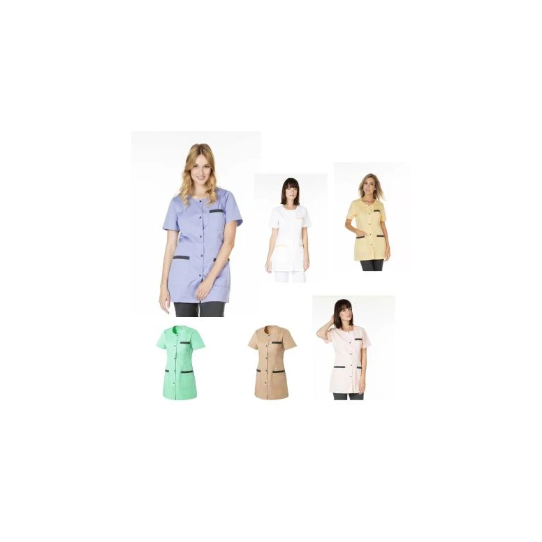 Arbeitsbluse Molinel Carole CAROLEMCBC/MI Multitaschen Damen Kosmetikerin