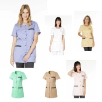 Arbeitsbluse Molinel Carole CAROLEMCBC/MI Multitaschen Damen Kosmetikerin