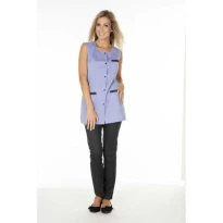 Arbeitsbluse Molinel Carole CAROLESMBC/MI Multitaschen Damen Kosmetikerin Ohne Ärmel