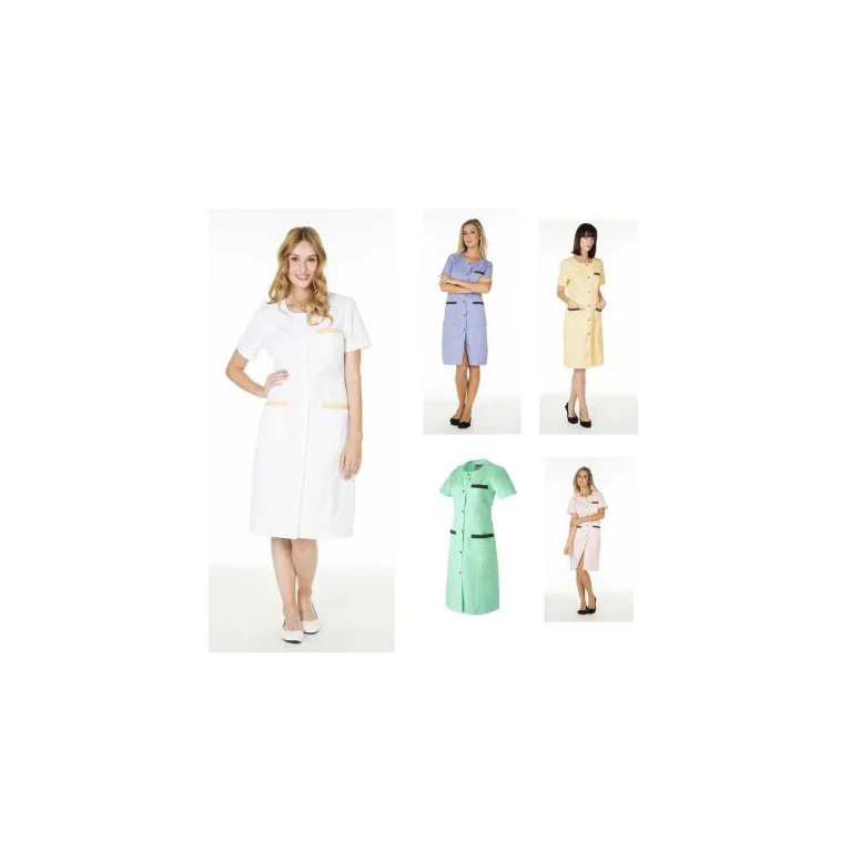 Arbeitsbluse Molinel Caroline CAROLINEMCBC/M Multitaschen Lang Damen Reinigung Wellness
