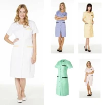 Arbeitsbluse Molinel Caroline CAROLINEMCBC/M Multitaschen Lang Damen Reinigung Wellness
