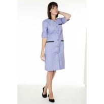 Arbeitsbluse Molinel Caroline CAROLINEMTBC/M Multitaschen Lang Damen Reinigung Wellness Mit umwandelbaren Ärmeln