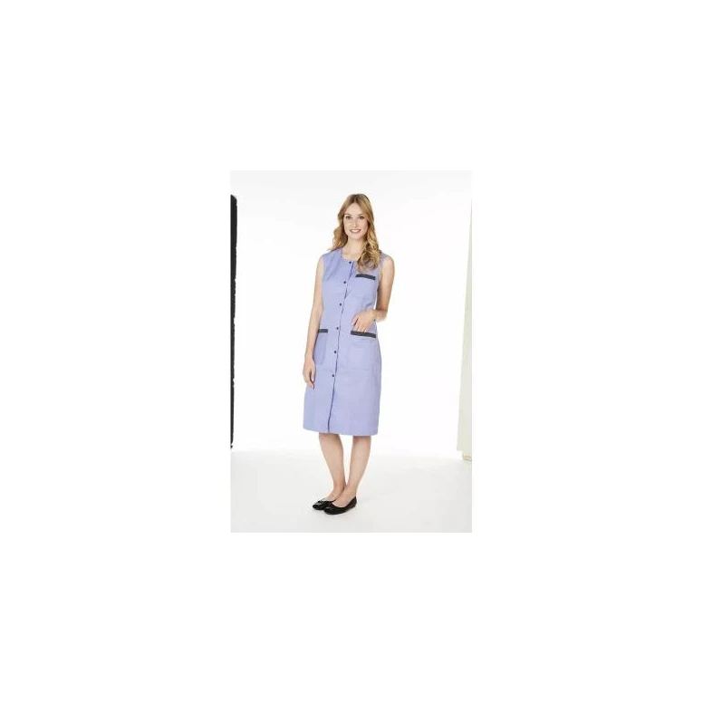 Arbeitsbluse Molinel Caroline CAROLINESMLA/C Multitaschen Lang Damen Reinigung Wellness Ohne Ärmel