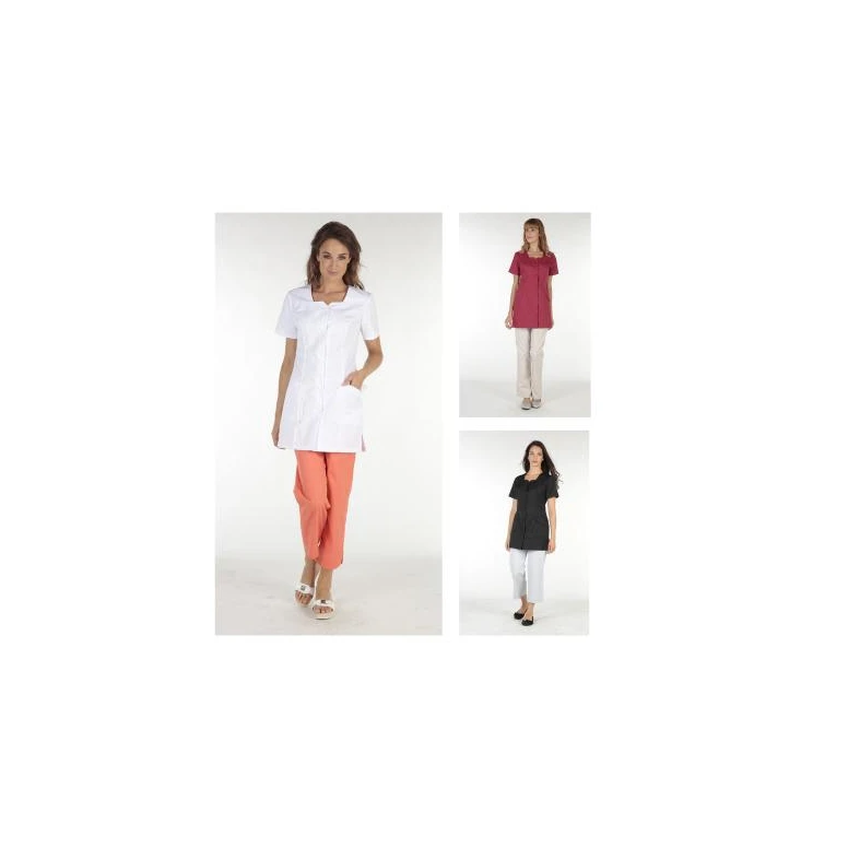 Arbeitskittel Molinel Clemence CLEMENCEMCBLA Damen Kosmetik Friseur Wellness