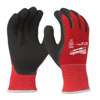 12 Paar - Arbeitshandschuhe Latexbeschichtet CAT. Schnitt A Milwaukee 4932471606