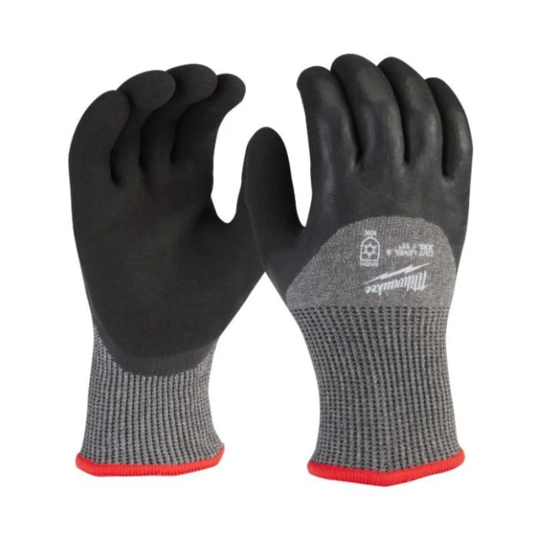 12 Paar - Winter Arbeitshandschuhe Latexbeschichtet CAT.5 Schnitt E Milwaukee 4932479562