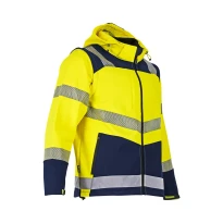 Arbeitsjacke LMA Viseur 2227 hohe Sichtbarkeit mit vielen Taschen wasserdicht Softshell