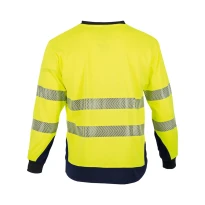 Langarm-Arbeits-T-Shirt LMA Clarte 9207 hohe Sichtbarkeit