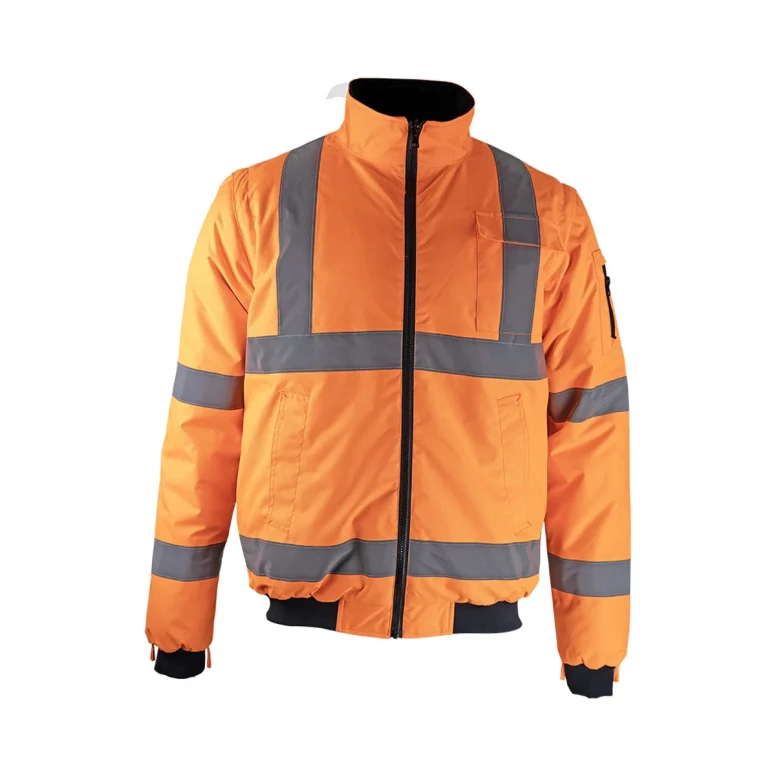 Arbeitsjacke LMA Tube 2298 hohe Sichtbarkeit mit vielen Taschen wasserdicht mit abnehmbaren Ärmeln