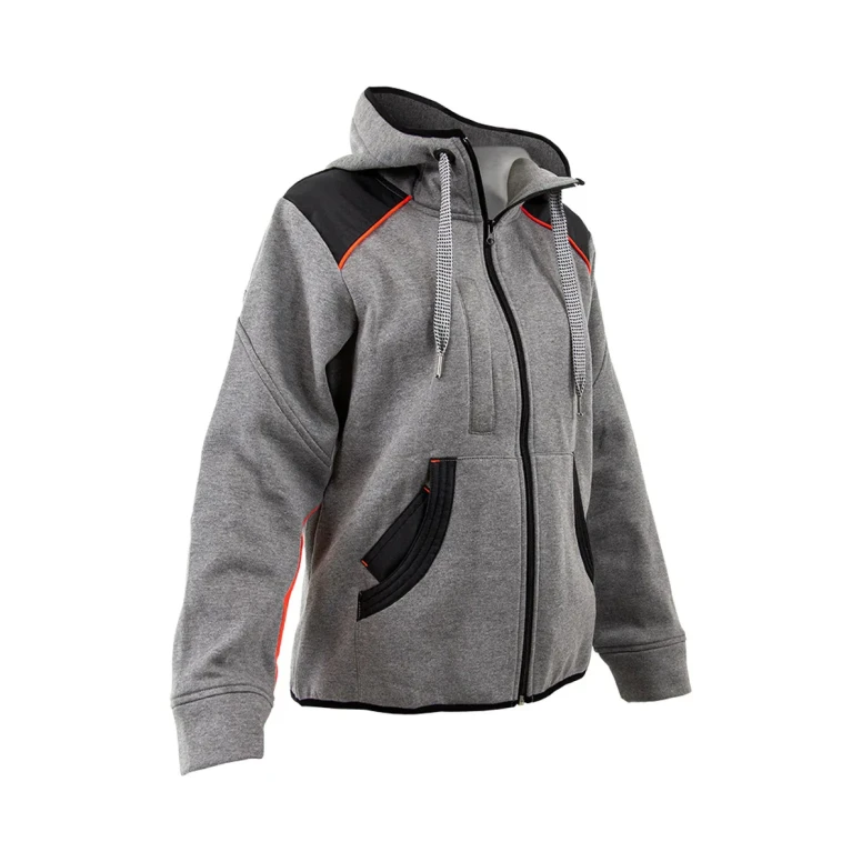 Damen Arbeitssweatshirt LMA Scarlett 2284 mit durchgehendem Reißverschluss und Kapuze