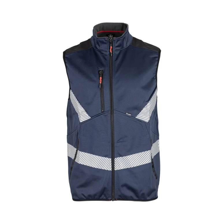 Arbeitsweste LMA Lighter 5105 hohe Sichtbarkeit mit mehreren Taschen metallfrei Softshell wasserdicht