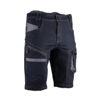 Arbeitsbermuda LMA 6147 Shelton mit vielen Taschen aus Jeans