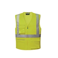 Arbeitsweste Multitaschen Warnschutz Rossini Ken Hi-Vis HH229