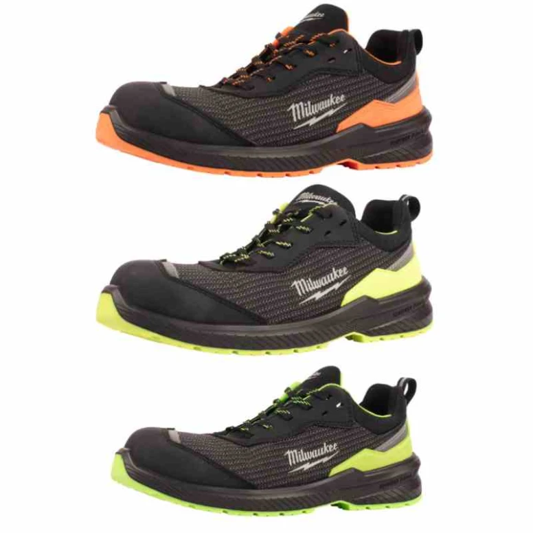 Sicherheitsschuhe Milwaukee Flextred Hi-Vis S1PS ESD FO SR niedrige metallfreie