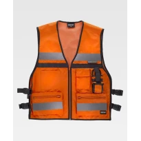 Gilet da Lavoro Alta Visibilità Regolazioni Laterali C3601 - Workteam