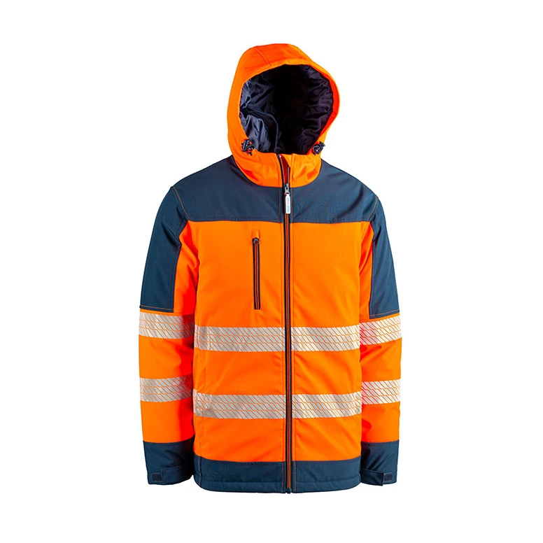 Zweifarbige Warnschutz-Softshell-Arbeitsjacke Sottozero Elmas AVW800