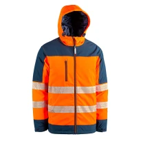 Zweifarbige Warnschutz-Softshell-Arbeitsjacke Sottozero Elmas AVW800