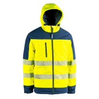 Zweifarbige Warnschutz-Softshell-Arbeitsjacke Sottozero Elmas AVW800