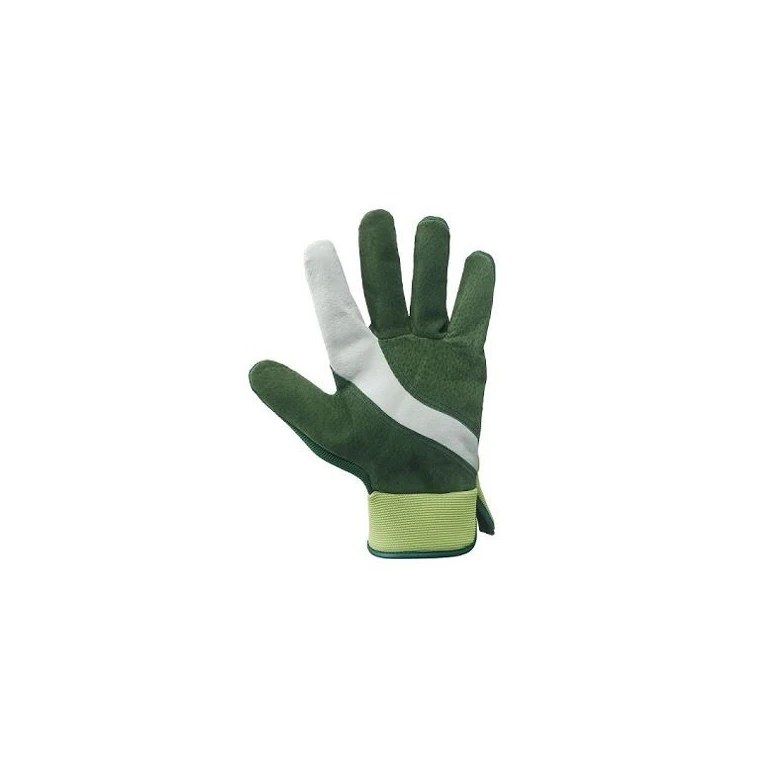 Box mit 48 Paare - Technische Handschuhe aus Schweinespaltleder und Funktionsgewebe für Gartenarbeit und Heimwerken - 388010