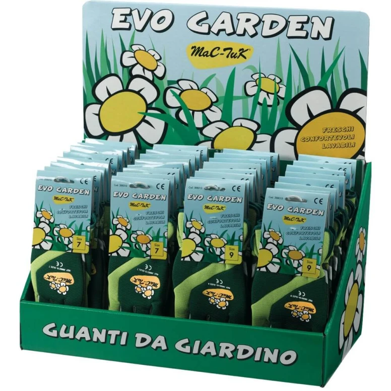 Box mit 48 Paare - Technische Handschuhe aus Schweinespaltleder und Funktionsgewebe für Gartenarbeit und Heimwerken - 388010