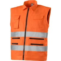 Arbeitsjacke Neri hochsichtbar  Santa Fe Multitaschen mit abnehmbaren Armeln 423119