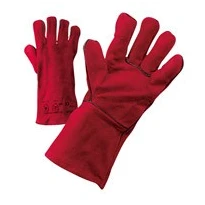 Handschuhe aus Kernspaltleder in amerikanischer Form - Hitzeschutz ideal für Schweißer