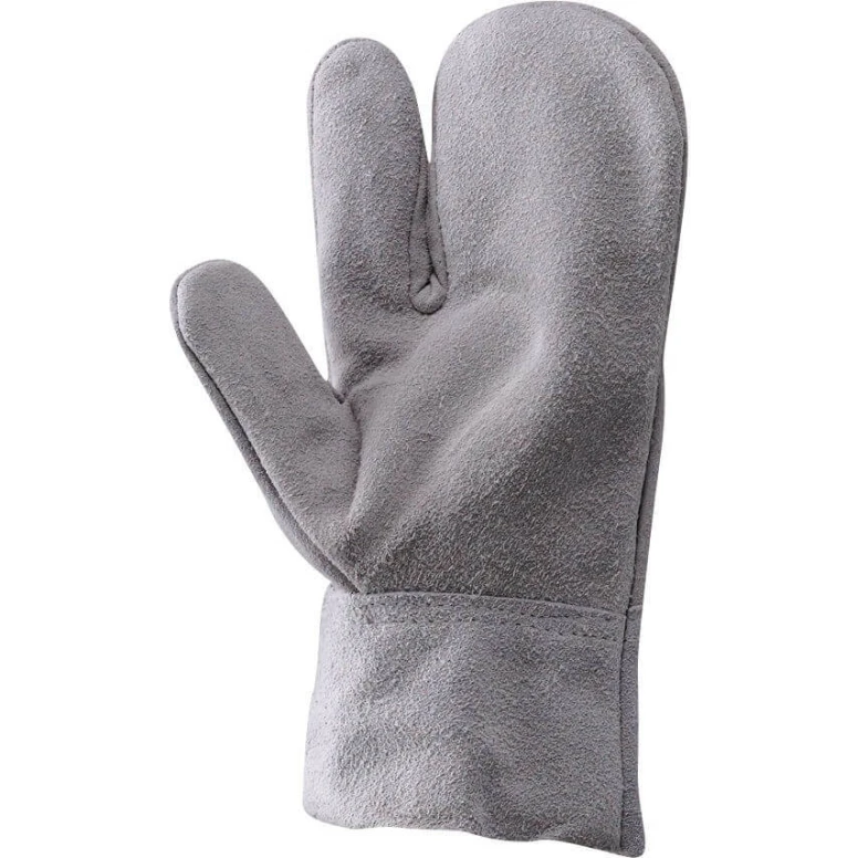 Arbeitshandschuh mit Fäustlingform aus Kernspaltleder vom Rind 3 FINGER - 110