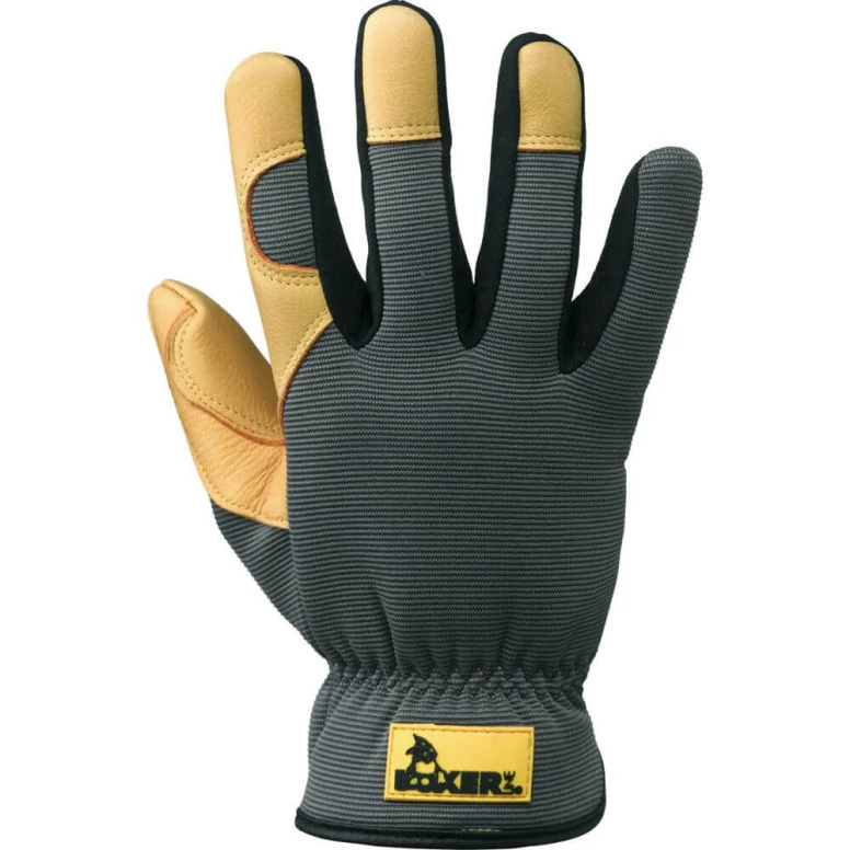 Technische Handschuhe aus Hirschleder und Synthetikgewebe - 388024