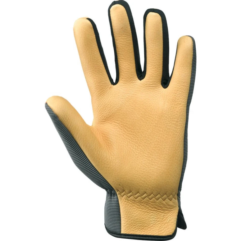 Technische Handschuhe aus Hirschleder und Synthetikgewebe - 388024