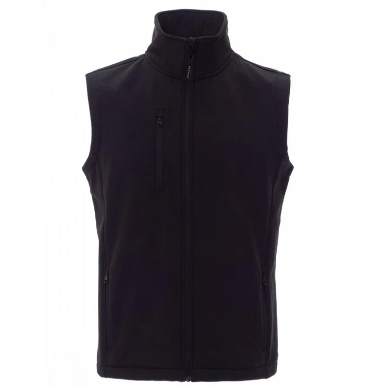 Alles muss raus -  Ergonomische Softshell- Weste mit mehreren Taschen, zweilagig Glasgow -  Payper AY 7226 Größe L Schwarz