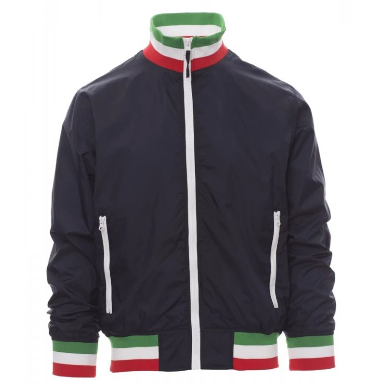 Alles muss raus - Jacke mit gefüttertem Innenfutter und Kragen Italien Nazione United -  Payper AY 7265Größe M Navyblau/Italien