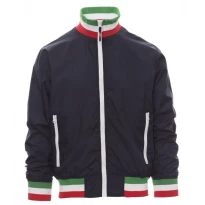 Alles muss raus - Jacke mit gefüttertem Innenfutter und Kragen Italien Nazione United -  Payper AY 7265Größe M Navyblau/Italien