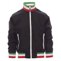 Alles muss raus - Jacke mit gefüttertem Innenfutter und Kragen Italien Nazione United -  Payper AY 7265Größe M Navyblau/Italien