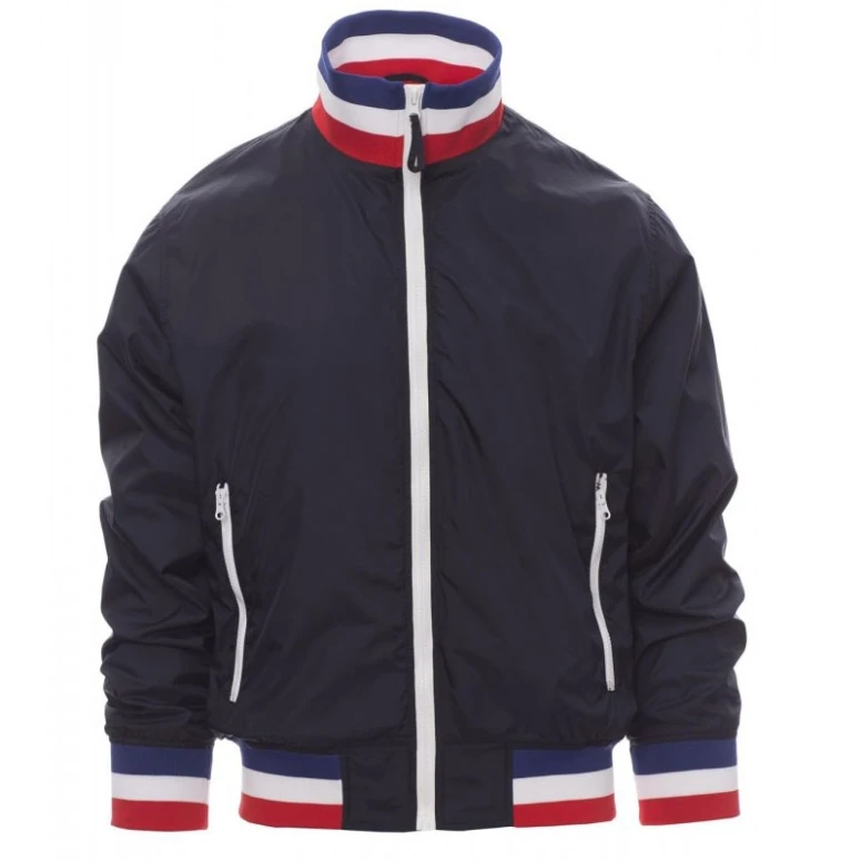 Alles muss raus - Jacke mit gefüttertem Innenfutter und Kragen Italien Nazione United -  Payper AY 7265Größe M Navyblau/Italien