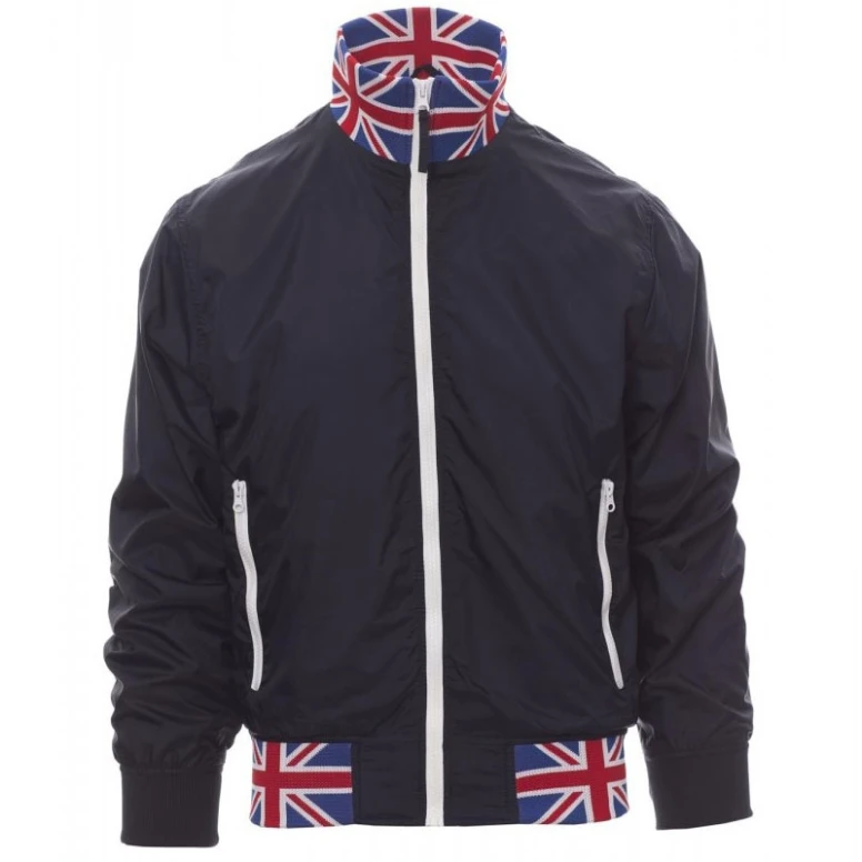 Alles muss raus - Jacke mit gefüttertem Innenfutter und Kragen Italien Nazione United -  Payper AY 7265Größe M Navyblau/Italien